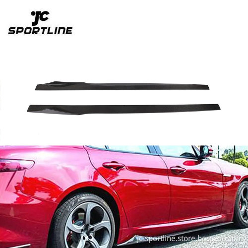 Carbon Fiber Side Skirts Extension Lip Spoiler for Alfa Romeo Giulia 2017-2020
